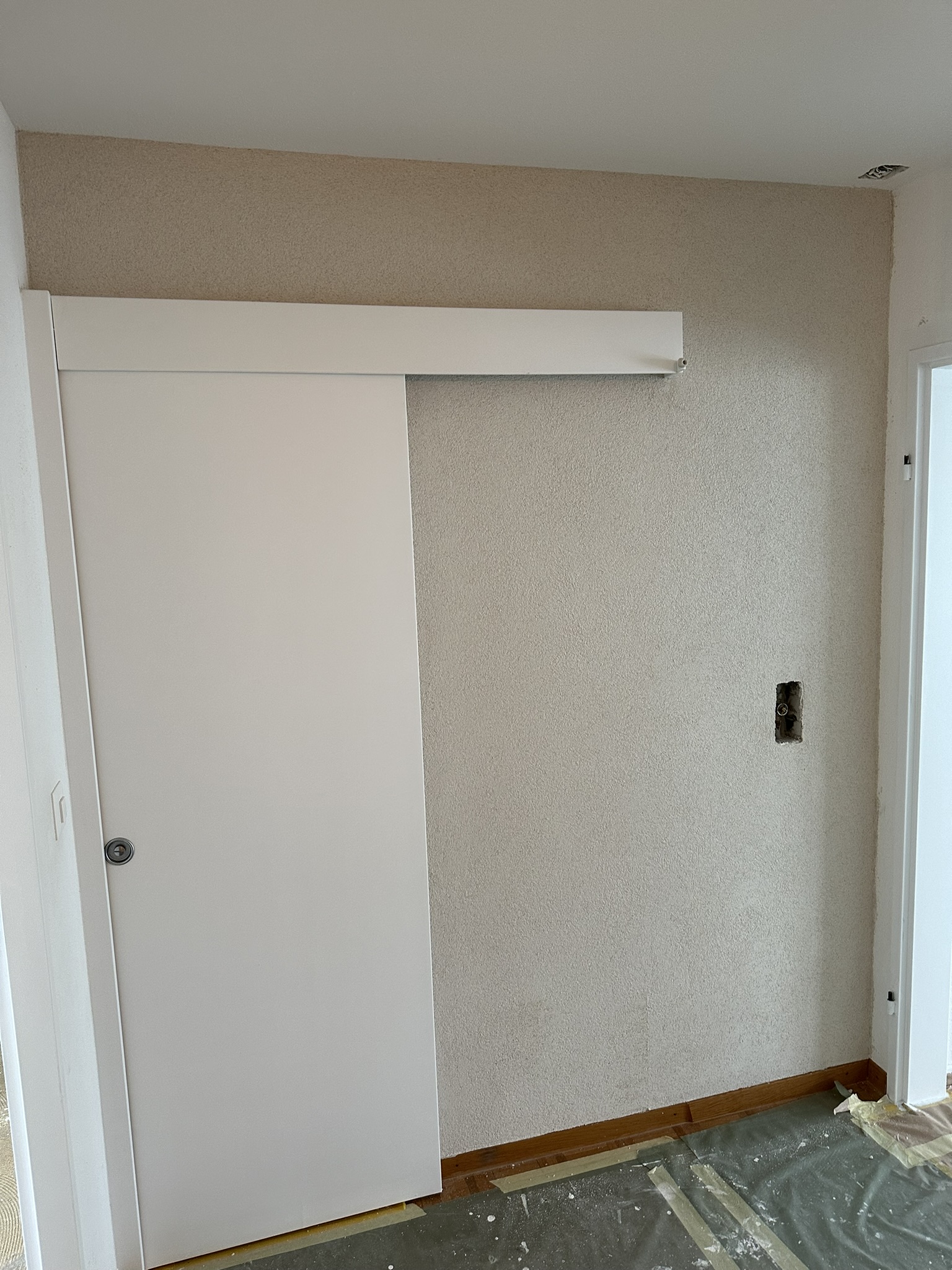 Nachher: Abrieb mit feiner Struktur