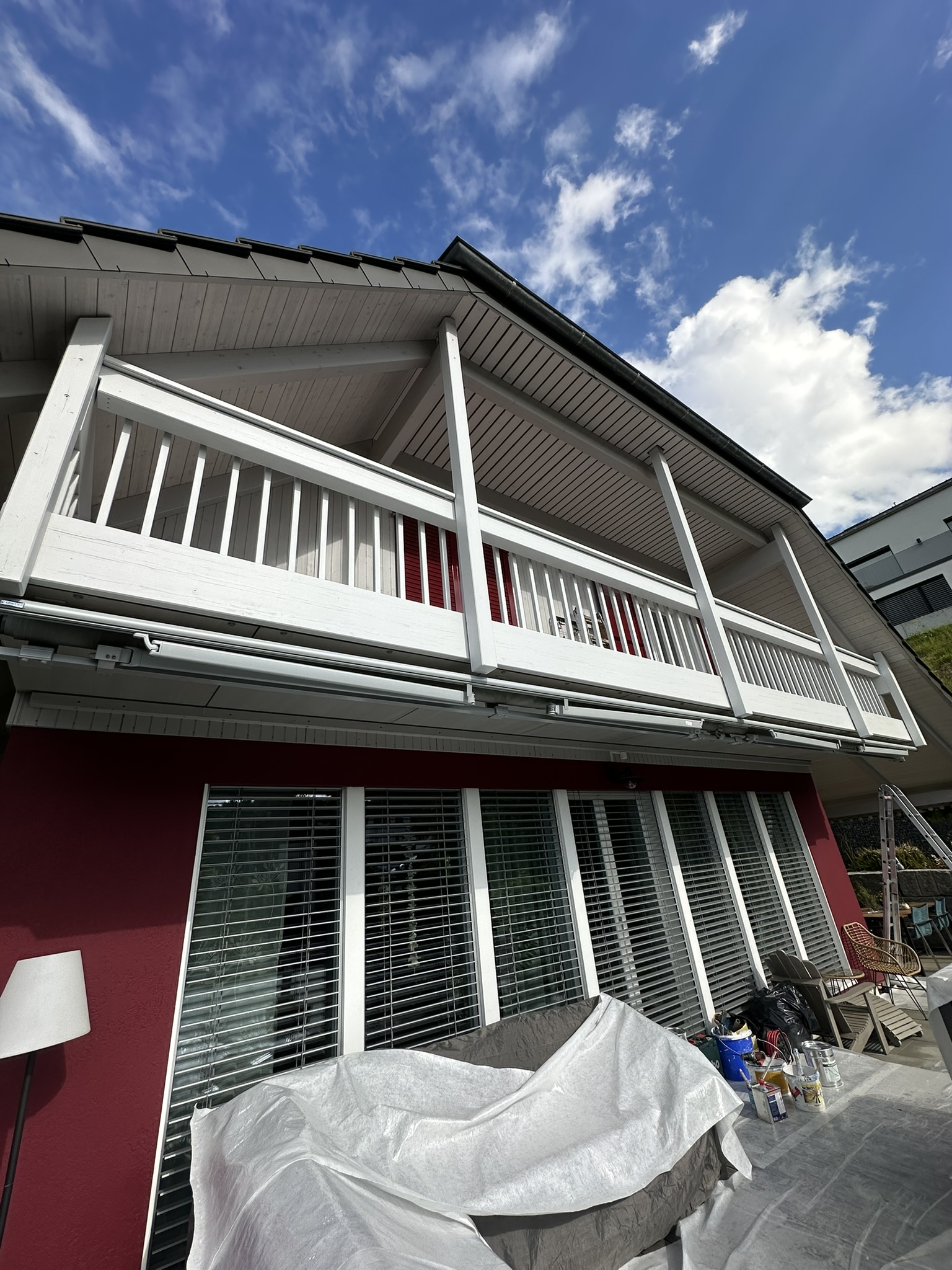 Balkon und Holzbauteile